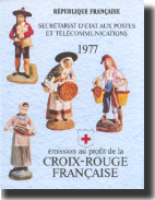 France - Booklet Red Cross 1977 with special red cancellation