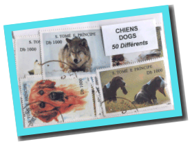 50 timbres différents CHIENS